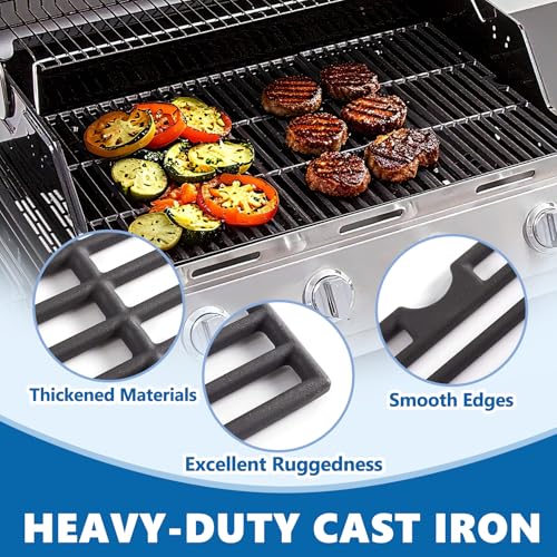 Image of SafBbcue DGF493BNP 16.5 inch Grill Grates for Dyna Glo DGH474CRP DGH483CRP DGB494SPB DGB495SDP, Backyard BY13-101-001-12 GBC1440W, Kenmore 146.23678310 146.16132110 146.20164510 146.23679310 Grill Parts