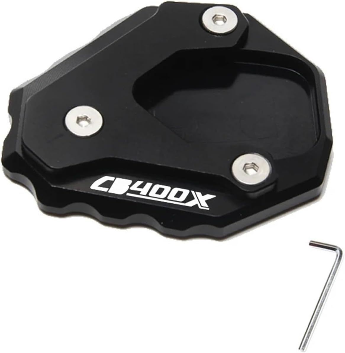 Motorcycle Kickstand Enlarge Plate For HO&ND&A CB400X Motorcycle Kickstand Enlarge Pad Side Stand Extension Support Plate Aluminum Alloy Accessories