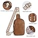 Anti Theft Crossbody Sling Bag for Women Trendy, Small Vegan Leather Cross body Fanny Chest Bag for Traveling