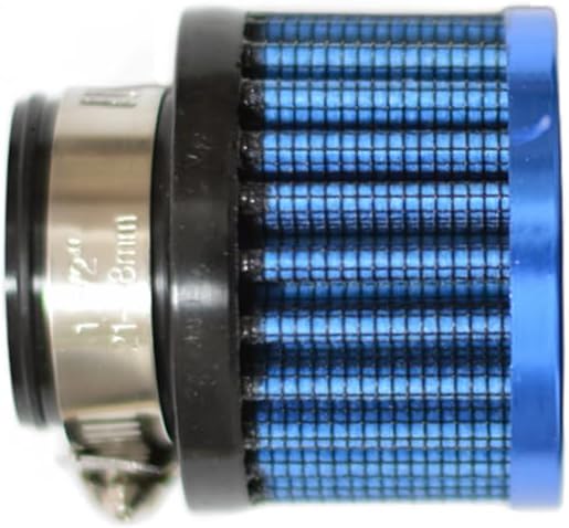 Auto Car Universal Rubber End Clamp on 25mm 1" Intake Air Filter Blue