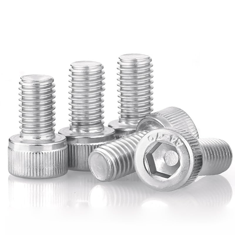 100-Piece M3x0.5x6mm Socket Head Cap Screws - Stainless Steel A2, Allen Key Drive, 6mm Length
