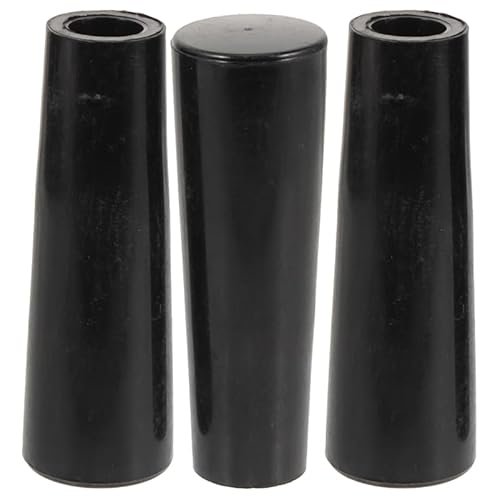 Cabilock �r�[���^�b�v �n���h�� 3�Z�b�g �����p �m�u �r�[���T�[�o�[ �֌� ���o�[ 3/8�C���` �l�W�� �ėp �v���X�`�b�N�� ���^ 6.5cm �h���t�g�^���[ ���i (�u���b�N)