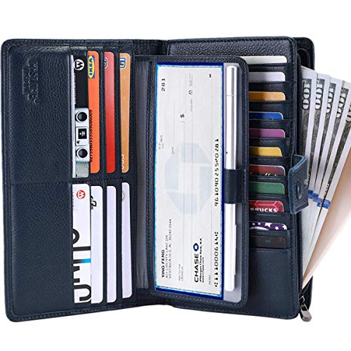 image for Itslife Womens Wallet,Large Capacity RFID Blocking Leather Wallets Cre
