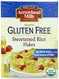 Arrowhead Mills Organic Gluten Free Sweetened Rice Flakes, 12 Ounce