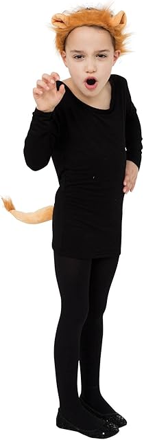 Child Orange Lion Disguise Kit - Adorable Design, Perfect for Parties, Halloween, World Book Day, Cosplay, & Dress-up