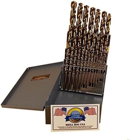 Drill Hog 29 Pc Super HI-Molybdenum M7+ Drill Bit Set NEW