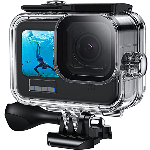 Consejos para Comprar Accesorios para camas para comprar online. 49 Funda Impermeable para gopro Hero 9/10/11/12, Resistente al Agua Estuche para Accesorios Cámaras, Maletín Profesional de Buceo con Lente de Cristal Templado para Fotografiar con...