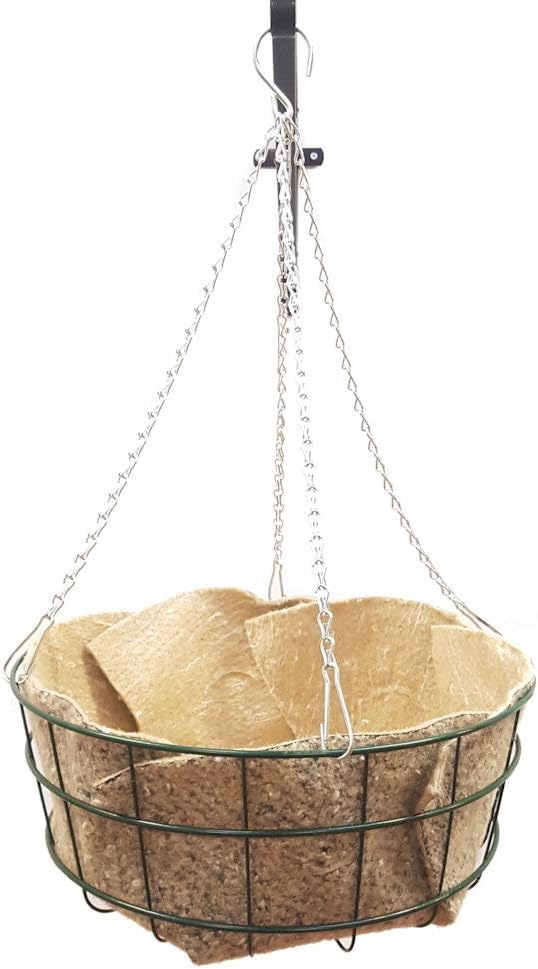 18" Hanging Basket, Hanging Plant Pots, Heavy Duty Flat Bottomed