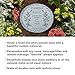 Let's Make Memories Personalized Memorial Garden Stone - Sympathy - Loss of Loved One - Grave Marker - Condolences - Indoor/Outdoor - Durable Resin - Celebration of Life - Loved by All