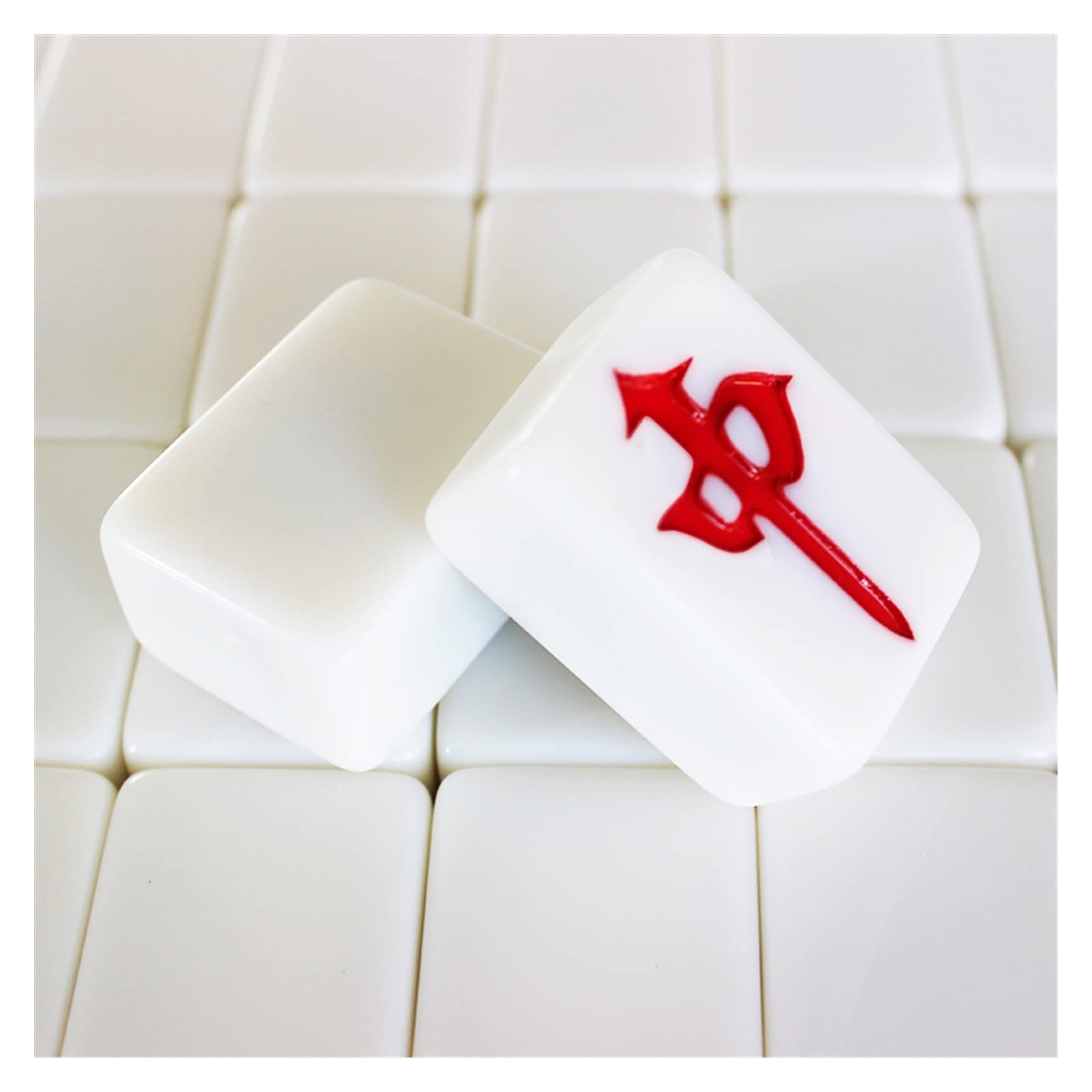 VSOLS Gran ajedrez Profesional Mahjong Juego Mahjong ajedrez Entretenimiento Juego Adulto Familia (Color : 42mm 144 Pieces)
