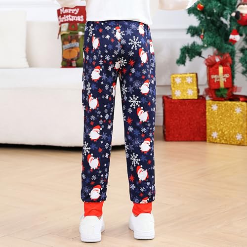 TUONROAD 7-16 Years Boys Christmas Pajama Pants Girls Sleepwear PJ Bottoms4