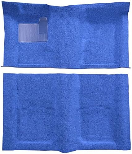 Alfombra automotriz compatible con Chevrolet Camaro 1967 a 1969, 2 piezas (527-plata 8020 bucle)