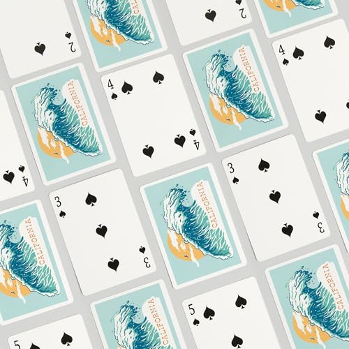 Baraja de Naipes Poker Lantern Press California 52 Cartas miniatura 4