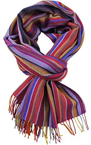 Bufanda de invierno para hombre contra el frío en pura lana merino suave