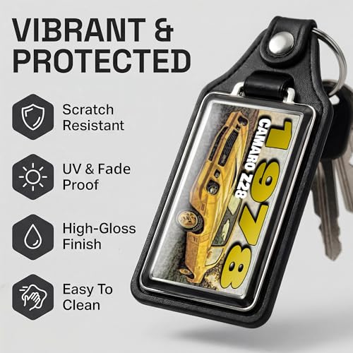 Image of Brotherhood Car Key Chain for Camaro - Classic Models Keychain for Men and Women Gift Key Ring - -