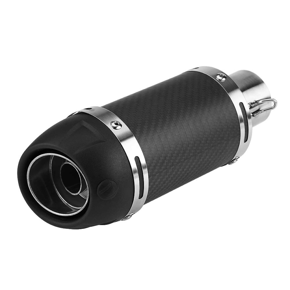 Manguera de escape silenciosa universal, cola de tubo de escape, punta de escape de acero inoxidable con DB Killer para moto Scooters