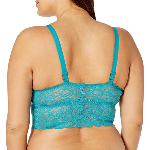 Cosabella Women's Plus Size Say Never Extended Plungie Longline Bralette, Light Jade, 1X - Image 3