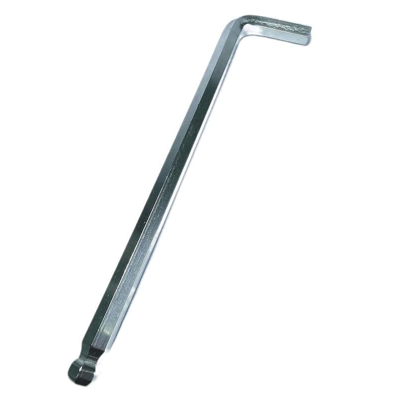 Chave Allen 12 mm com ponta esférica, aço cromo-vanádio CR-V, braço longo de 24,6 cm ZQToday – 1 unidade