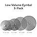 EASTROCK Low Volume Cymbal Pack - 5 Piece Set, 14