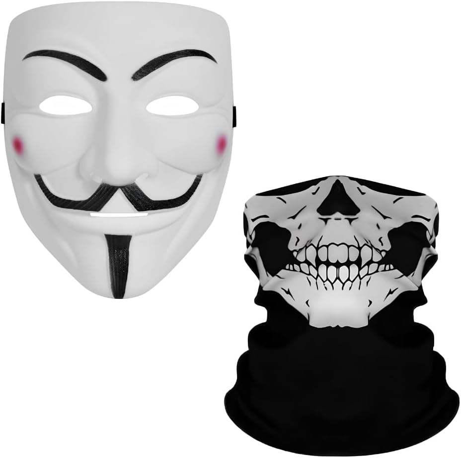 Primary Shipments Project Zorgo Face Mask Set Hacker Mask Skull Mask for Battling Spy Ninjas