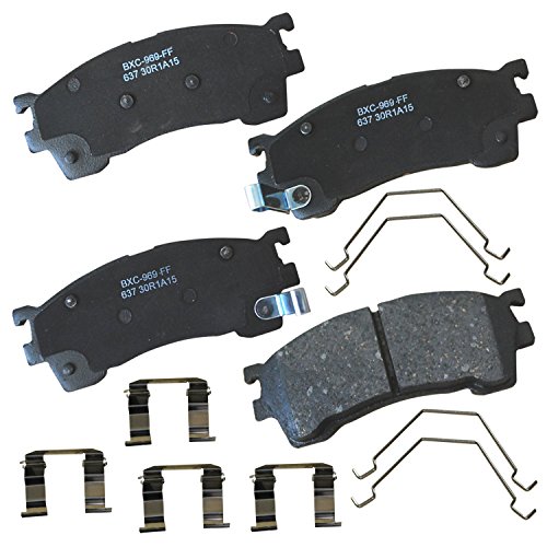 Image of Bendix Premium SBC637 Ceramic Front Brake Pads for Ford Probe 1997-1994, Mazda 626 2002-1994, MX-6 1997-1994, Protege 2000-1999