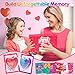 EZIGO 30 PCS Valentine Party Favors for Kids Heart Shaped Glitter Slime Kit with Valentines Cards, Stress Relief Fidget Toys, School Game Prizes, Classroom Exchange Gifts for Boys Girls