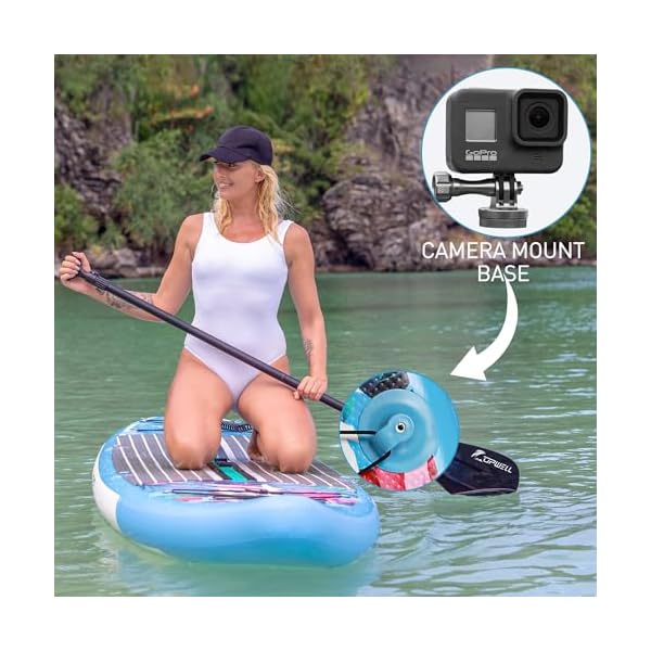 UPWELL 10'6"/11'/11'6" Inflatable Paddle Board, Stand Up Paddle Board for Youth & Adults, Stable Design, Premium SUP Accessories, Backpack, 10L Dry Bag, Paddle, Leash, Hand Pump, Fins - Image 5