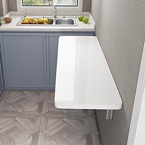 Mesa plegable flotante montada en la pared multifuncional para ordenador portátil para la oficina en casa, banco de trabajo para lavandería y cuartos de servicio, mesa de comedor para la cocina