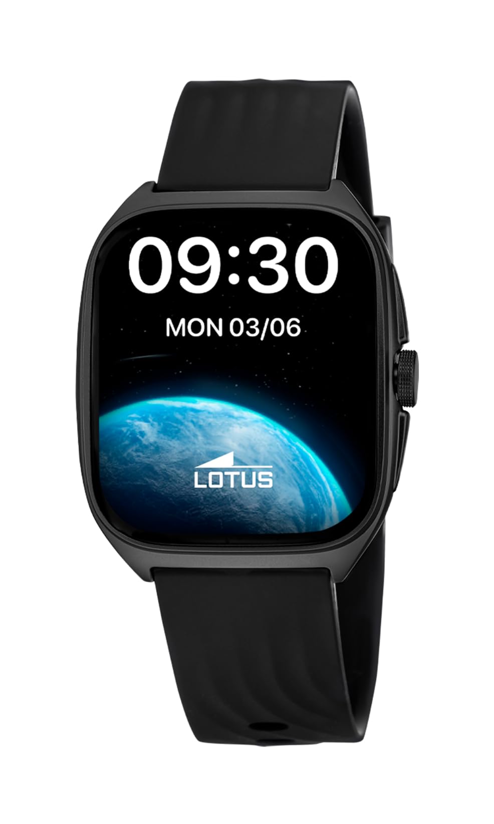 LOTUS LOTUS Smartwatch Men Women – Unisex Smartwatch Black Rubber – IP65 Waterproof – AI Voice, Music Control, Step and Calorie Count, Phone, Sports, Sleep Monitor 50212/1