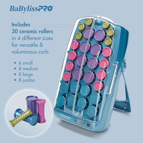 Image of BabylissPRO Nano Titanium Professional Hot Rollers For All Hair Lengths