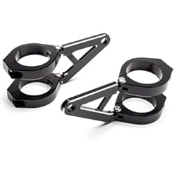 Faro Delantero Yamaha Mt 03 2021 Moto Soportes Faros con Corto Brazos para Custom Proyecto Bicicleta - Negro, 50-51mm