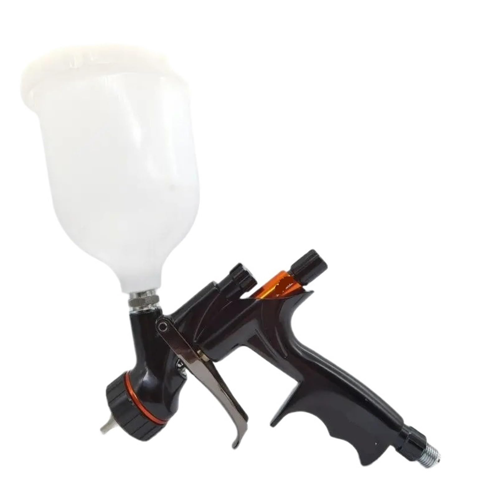 Wysokiej Klasy Pistolet Natryskowy 1.3mm Dysza Ze Stali Nierdzewnej Na Sprężone Powietrze Do Samochodu Malowania Farbą Natryskiwania Bezbarwnego Wysoka Precyzja Atomizacji(Black orange 1.3MM)