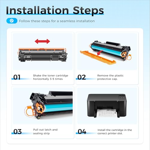 Image of 141A Toner Cartridge Black 2-Pack with Chip High Yield Compatible Replacement for HP 141A 141X W1410A W1410X Toner Work with LaserJet MFP M140w M110w M140 M110 Laser Printer M139 M139we M140we M110we