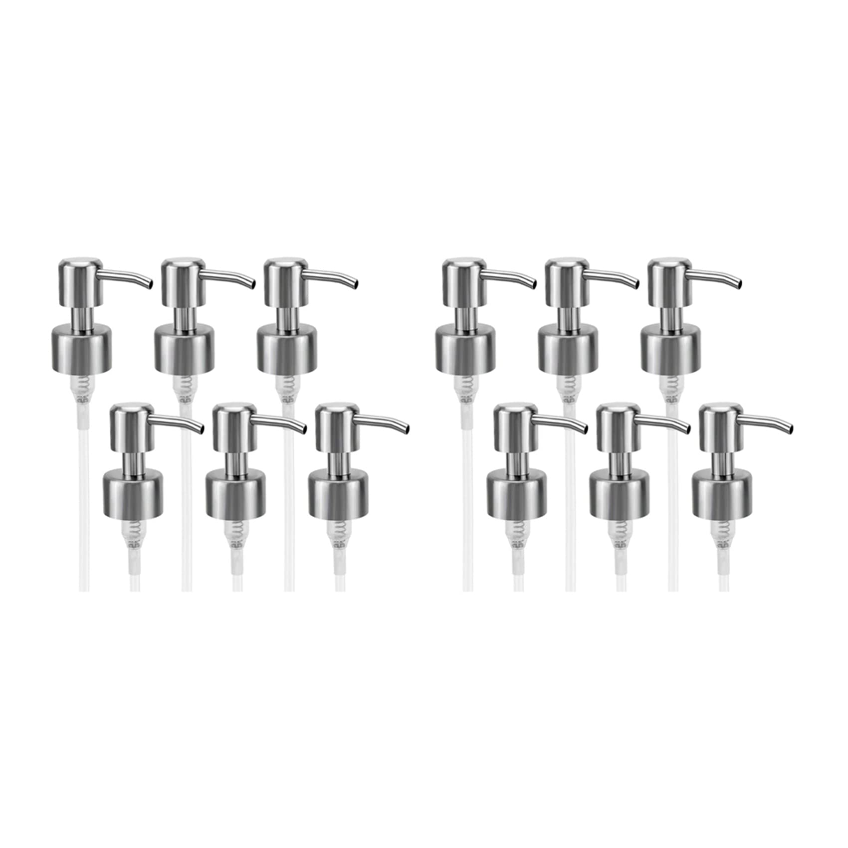 Pompe de distributeur de savon inox 304 lot de 2 pour bouteille standard col 28/400