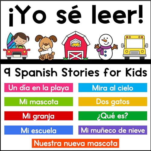 Spanish Readers for Beginners Yo sé leer en español: 9 Spanish Childrens Books for Learning to Read