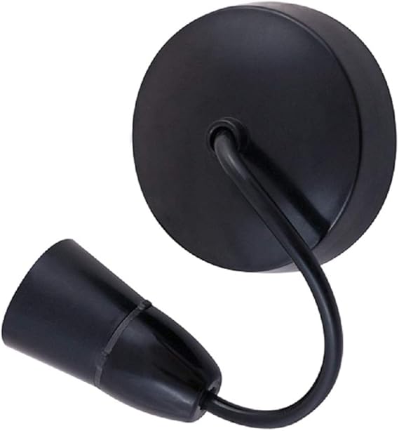 6" 100W T2 Black Ceiling Pendant Lampholder E27 ES Amazon.co.uk Lighting