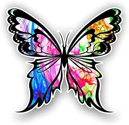 Vinyl Junkie Graphics Monarch Butterfly Sticker 14 Custom Color Patterns (Color Burst)
