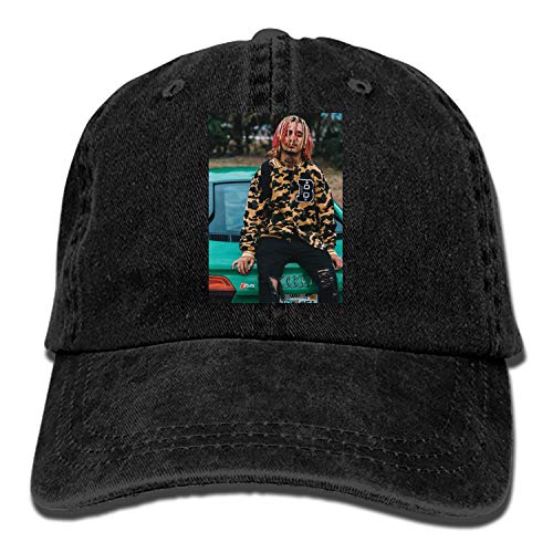 Boeshkey Men Women Camp Hair Lil Pump Cotton Denim Baseball Hat Adjustable Street Rapper Hat