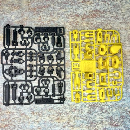 Image of DIY Dummy-13 Action Figure Robot | Fully Articulated Action Figure Toy | 3D Printed (5.4inches) (Yellow-Black)
