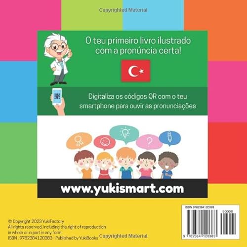 100 primeiras palavras em turco: Livro de ilustrações bilingue para crianças: português / turco com