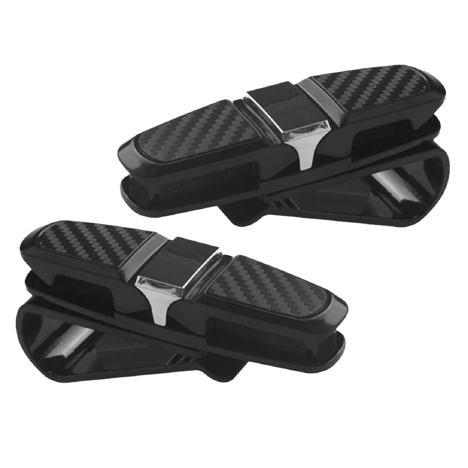 2Pcs Sunglasses Holder for Car - Secure and Convenient Car Glasses Holder Clip for Sun Visor, Easy to Install Eyeglass Storage Solution