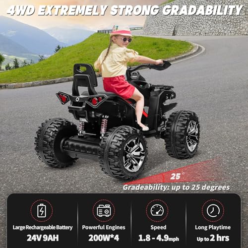 Joyracer JC3288 24V Kids Atv 4 Wheeler thumb #1