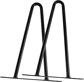 SOESFOUFU 2pcs Hollow Table Base Coffee Table Legs Metal Desk Legs Metal Hair Clip Hairpin Legs 24 Inch Metal Legs for Table Foldable Table Legs Bench Legs Furniture Legs Chair Legs Simple