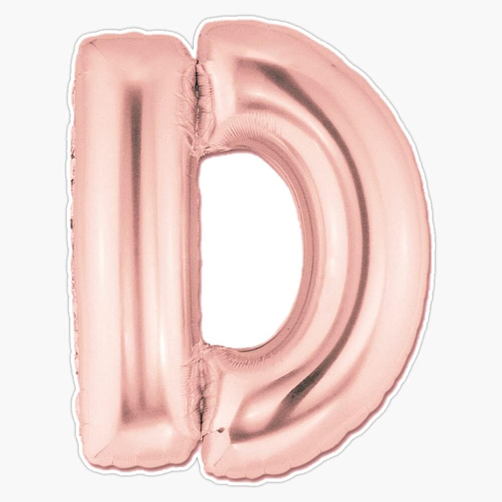 Magnet Rose Gold Balloon D Viny Magnetic Bumper Sticker 5"