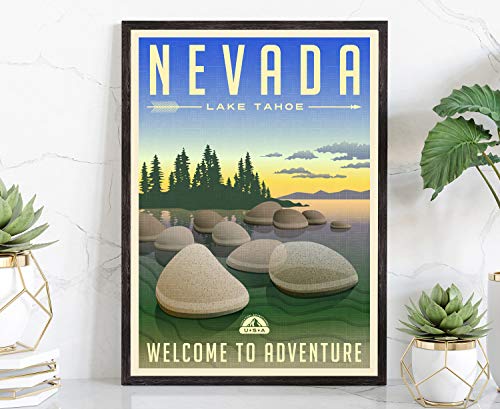 Póster de viaje de estilo retro