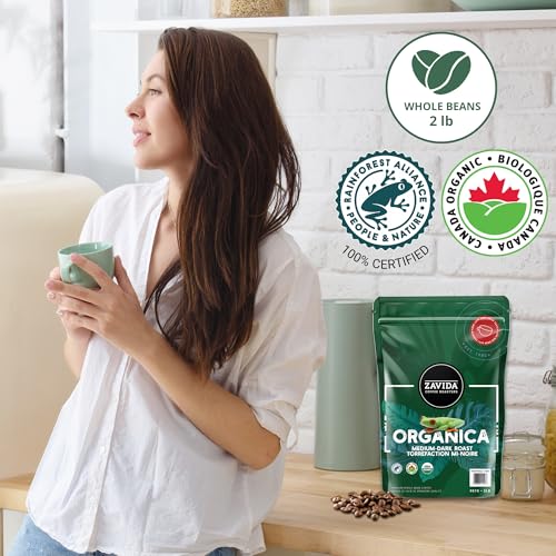Zavida Coffee Whole Beans, 2 pounds (Organica) miniatura 6