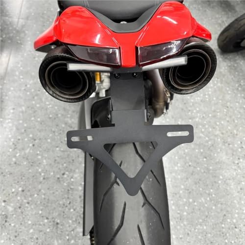 Support de plaque d'immatriculation Hypermotard 950 avec clignotant intégré et queue courte