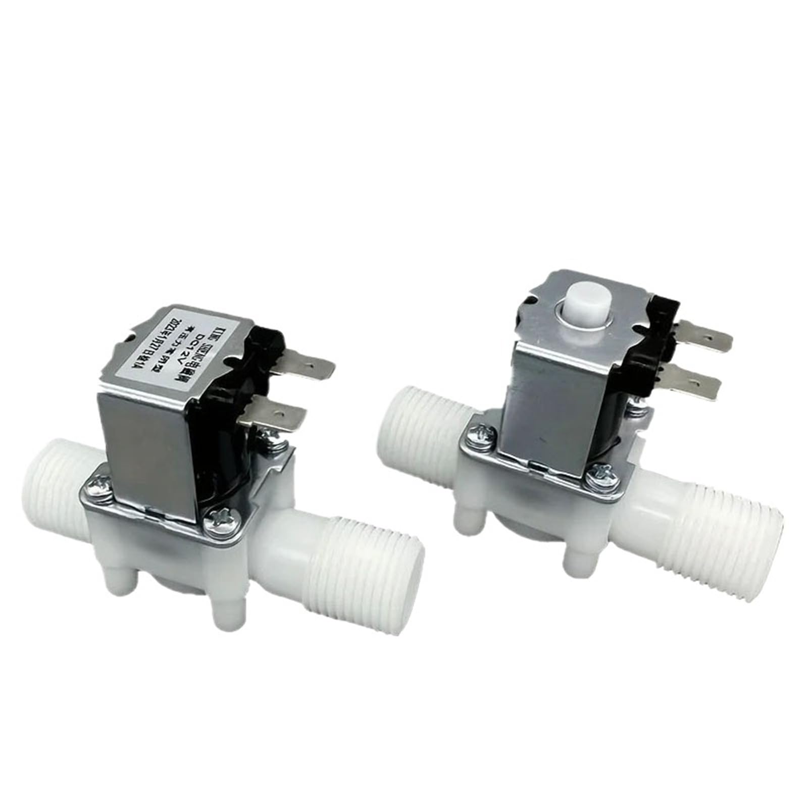 Électrovanne 1/2 pouce 12V NF mâle vanne de coupure d'eau plastique pression 0.8 MPa