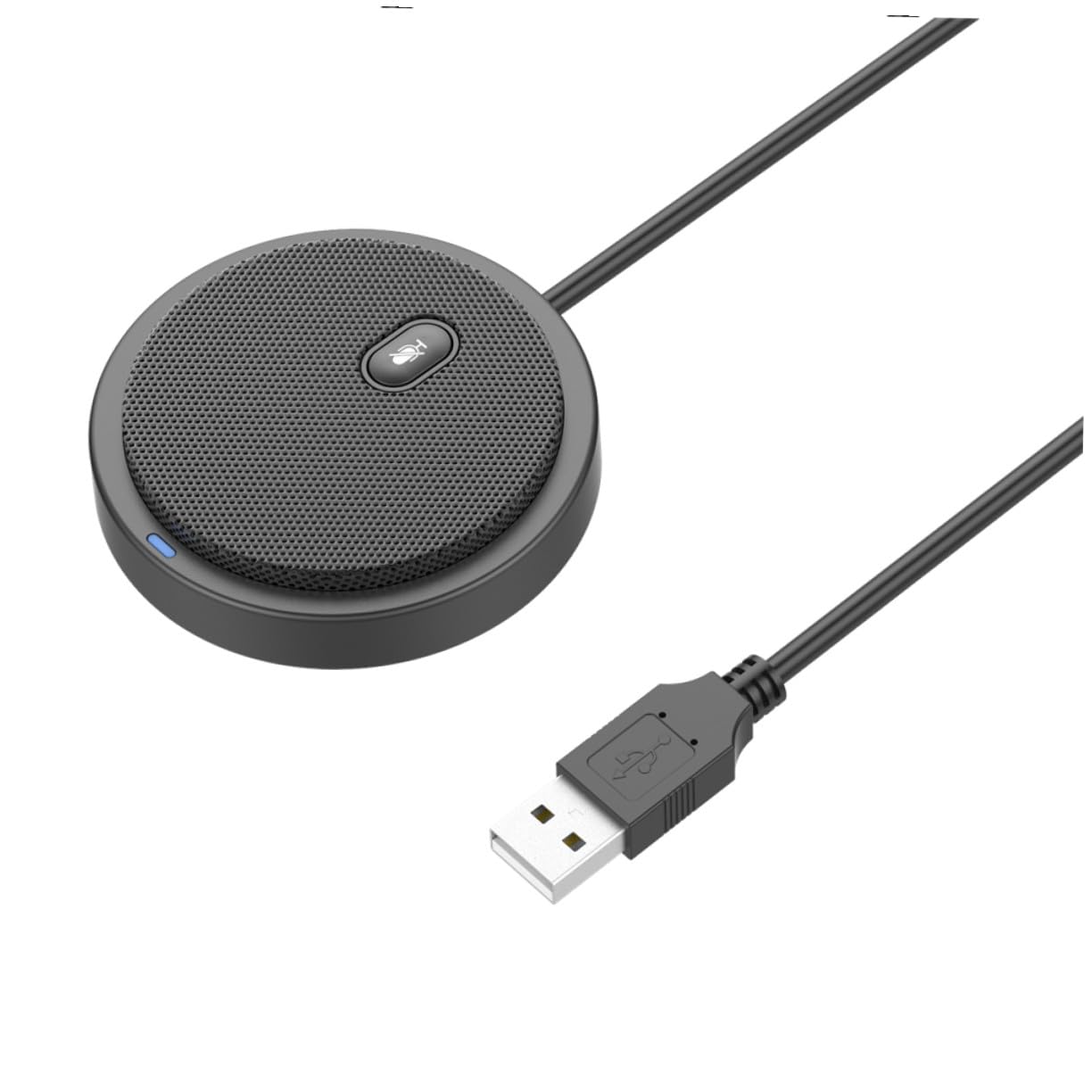 Microfono Unidirezionale USB Supporto a Treppiede in Plastica e Metallo per Computer Desktop e Laptop, per Registrazioni e Conferenze