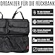 NoGuZ - 2er Set Premium Kofferraumtasche inkl. Organizer (verstärkte Ausführung) - Auto Faltbox 35 Liter & Kofferraum-Tasche für Rückbank mit viel Stauraum - Autotasche faltbar als Aufbewahrungsbox